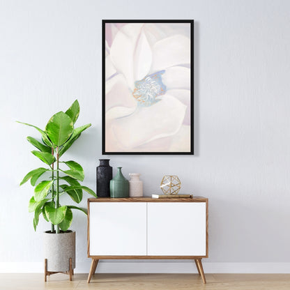 Delicacy Blue Floral Botanical Canvas | Home Decor Framed Art
