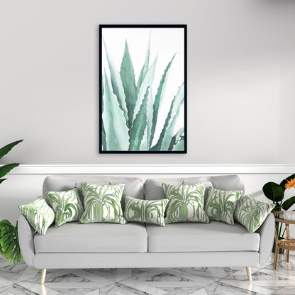 Watercolor Agave Plant Canvas | Botanical Home Decor Art