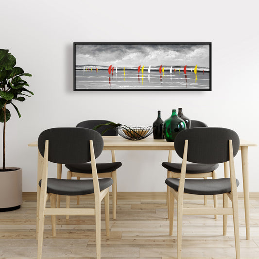 Sailboats on the Lake | Coastal Canvas Art for Home Decor