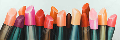 Lipstick Addict Framed Canvas - Bedroom Decor | Beauty Art