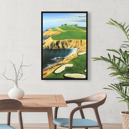 Pebble Beach Golf Links Canvas - Coastal Bedroom Wall Art