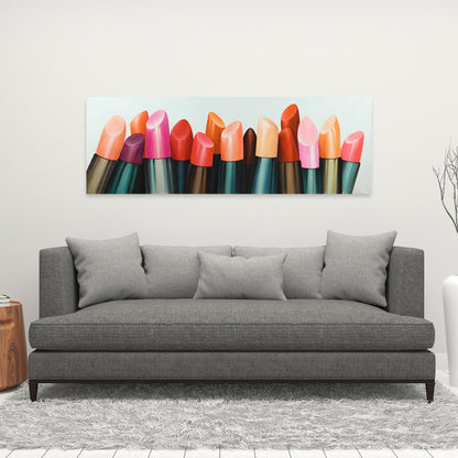 Lipstick Addict Romantic Bedroom Canvas | Home Decor Art