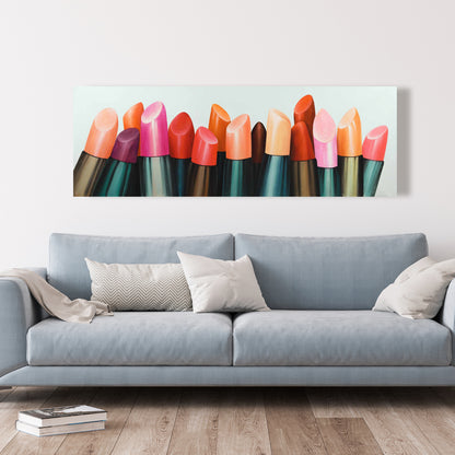 Lipstick Addict Romantic Bedroom Canvas | Home Decor Art