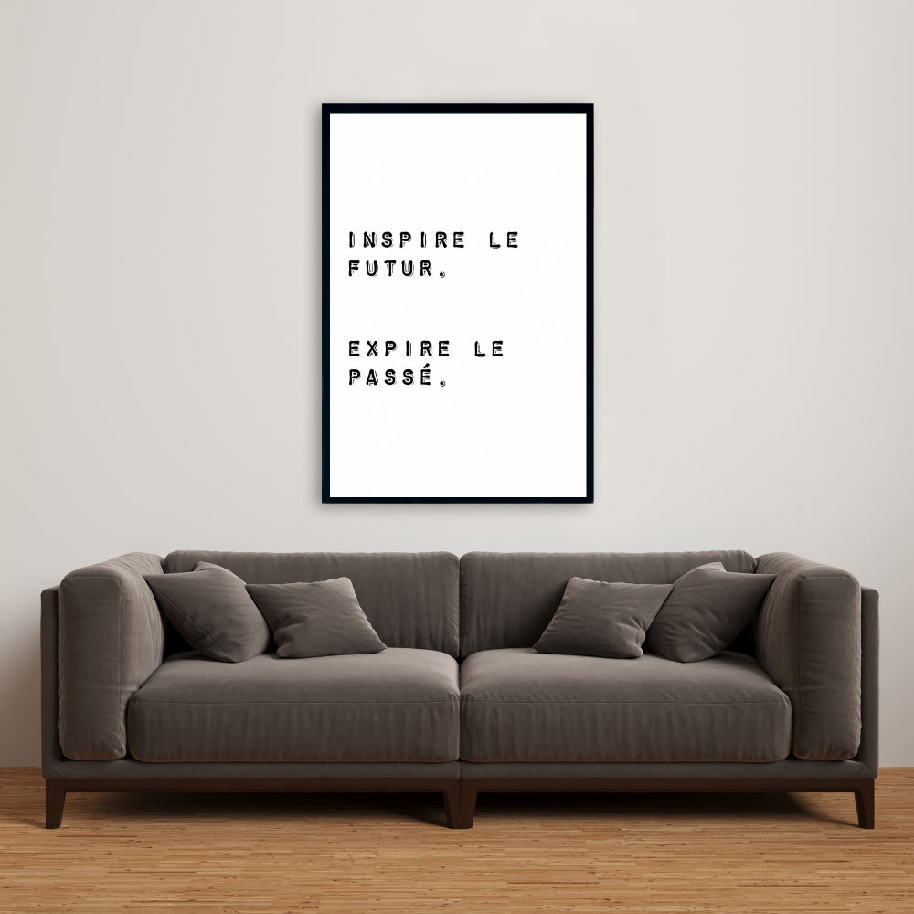 Toile « Inspire the Future » | Décoration motivante pour la maison et le bureau