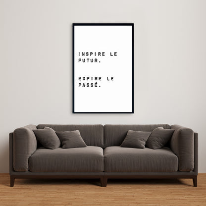 Toile « Inspire the Future » | Décoration motivante pour la maison et le bureau