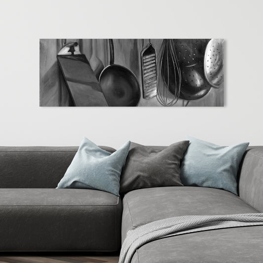 Gastronomy Canvas | Kitchen Tools Art for Chef Home Decor