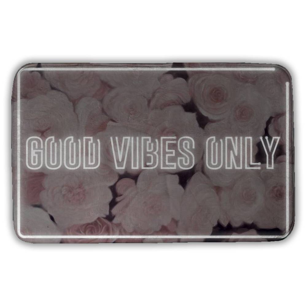 Modern White Canvas - Good Vibes Only Roses | Home Decor