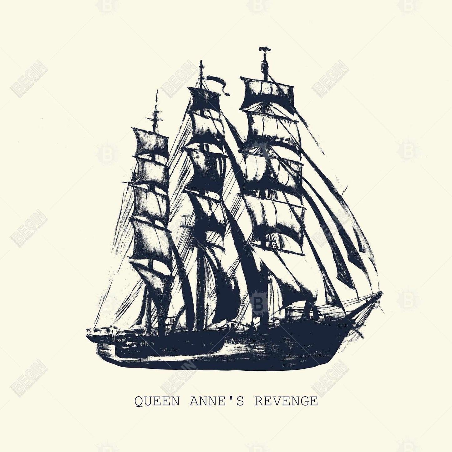 Toile côtière représentant un vieux bateau – Décoration murale nautique pour la maison