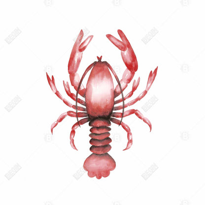Toile « Cuisine marine au homard » | Décoration d'intérieur aquatique encadrée