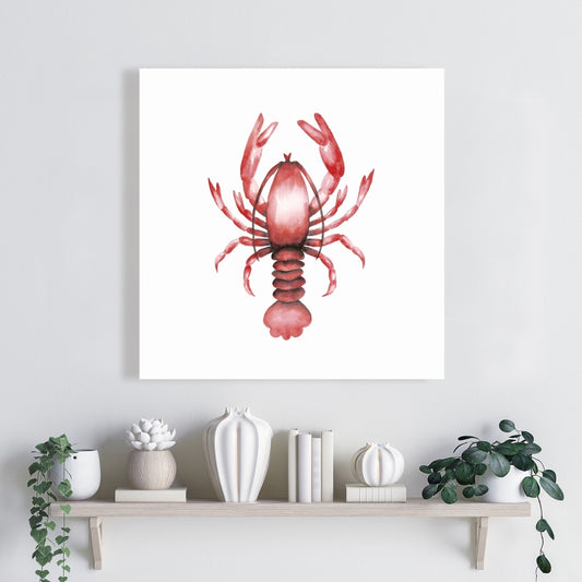 Lobster Red Kitchen Canvas | Unique Home Decor Wall Art
