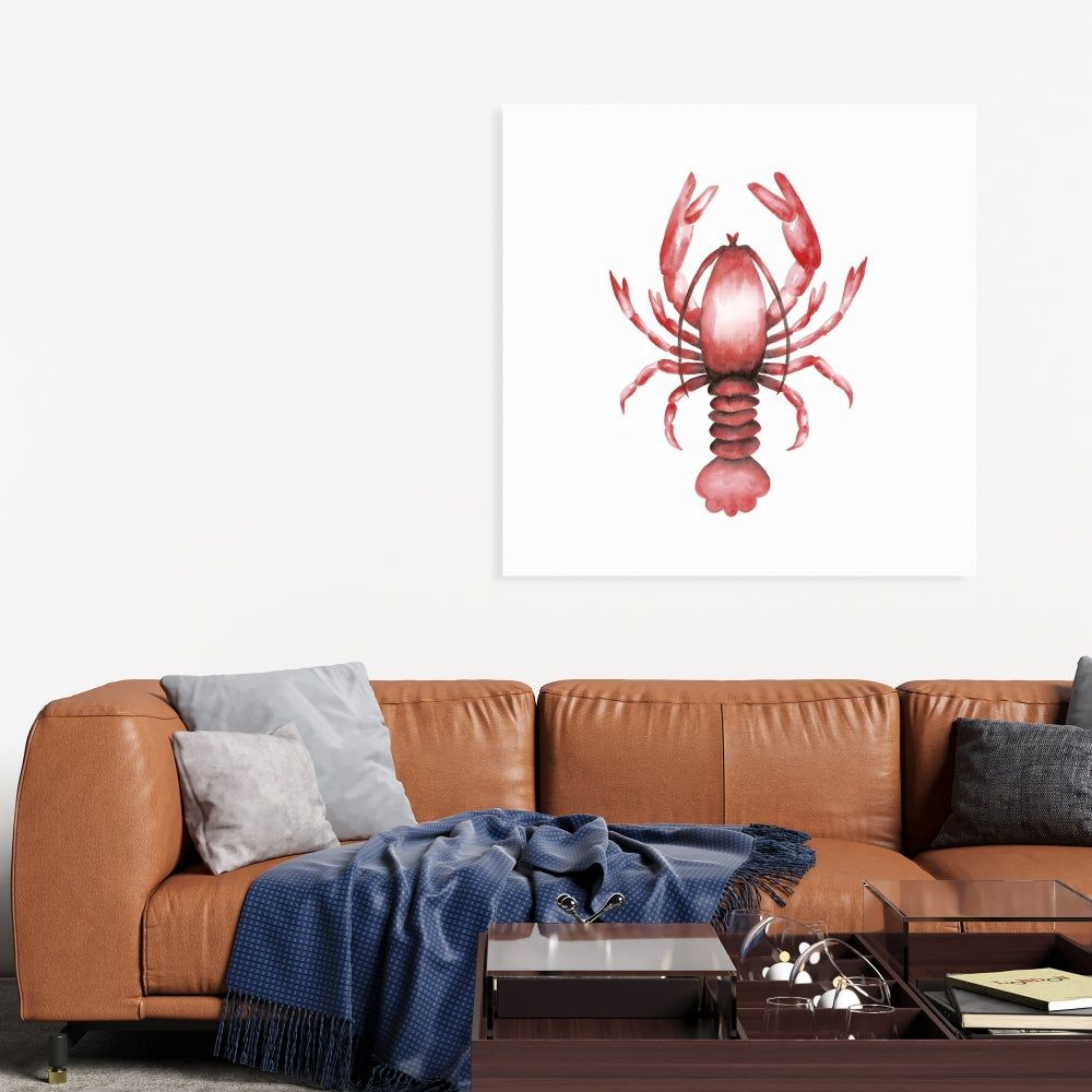 Lobster Red Kitchen Canvas | Unique Home Decor Wall Art