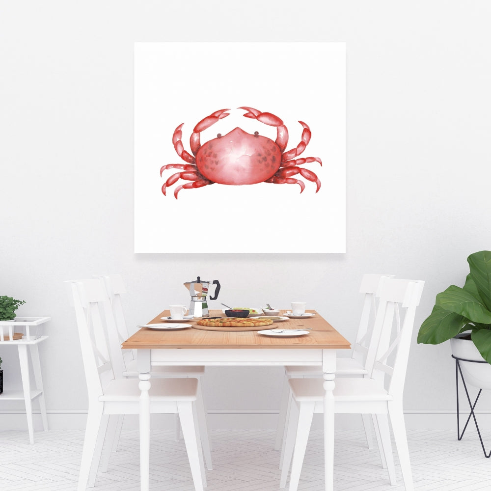 Crab Kitchen Canvas Art - Marine Decor for Home