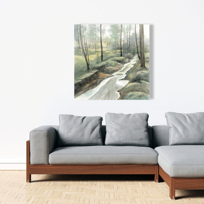 Waterfall Canvas - Trees Blue Landscapes | Home Decor Art