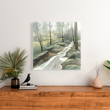 Waterfall Canvas - Trees Blue Landscapes | Home Decor Art