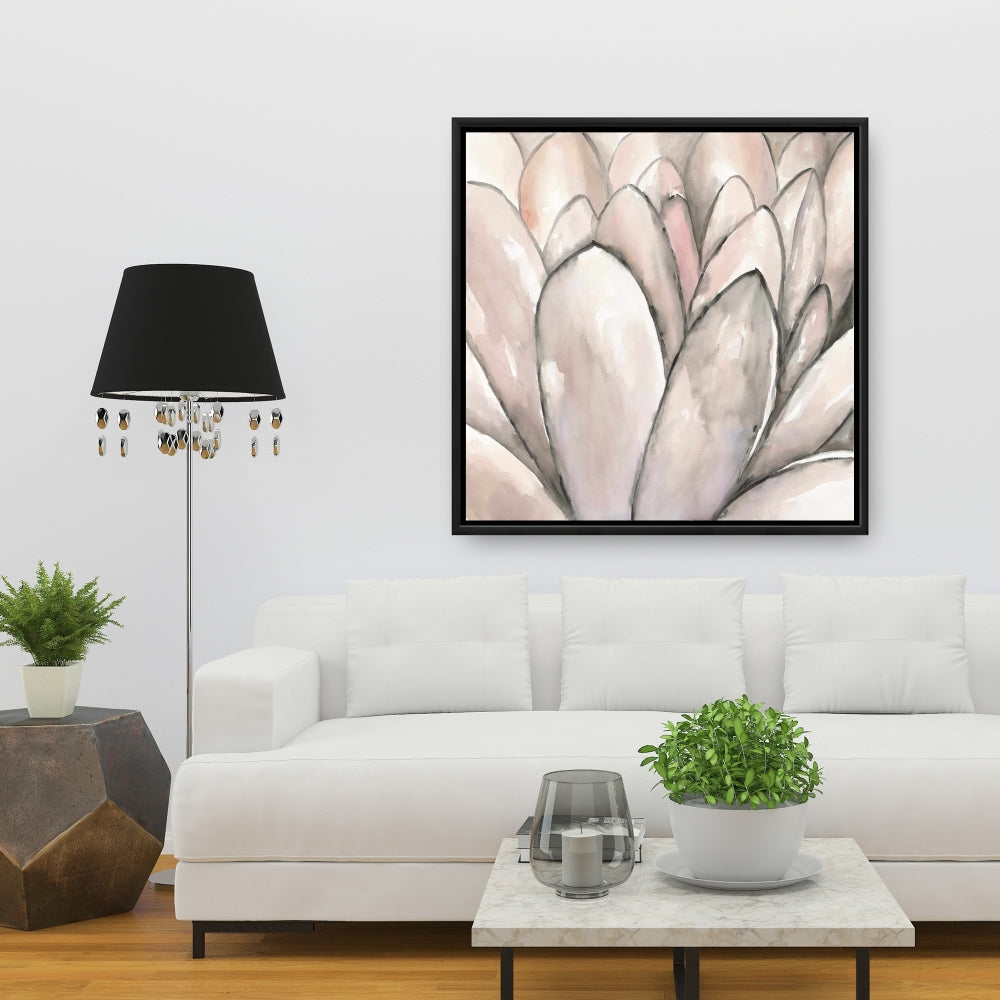Blush Pink Flower Canvas | Bedroom Wall Art Home Decor