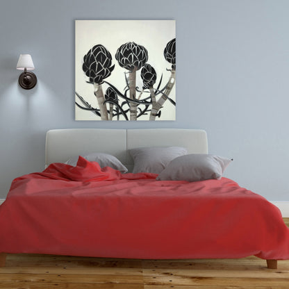 Botanical Kitchen Artichokes Canvas | Elegant Home Decor