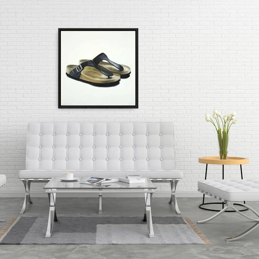 Toile « Sandales et chaussures » | Décoration murale pour chambre américaine