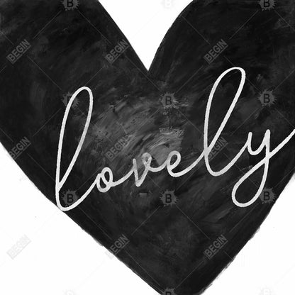 Minimalist Bedroom Quote Lovely Framed Canvas | Home Decor