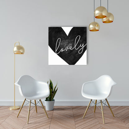 Lovely Bedroom White Shapes Canvas - Elegant Home Decor