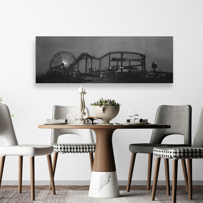 Toile blanche « Parc d'attractions » | Décoration d'intérieur et art paysager