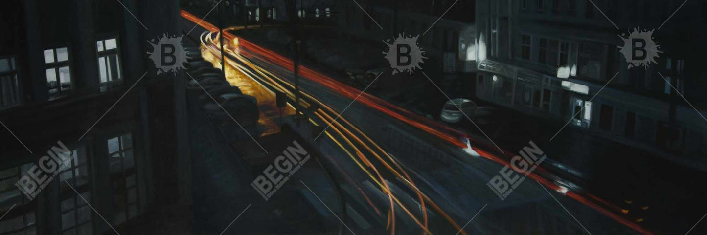 Toile de chambre jaune américaine - Décoration d'intérieur du centre-ville