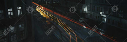 Toile de chambre jaune américaine - Décoration d'intérieur du centre-ville