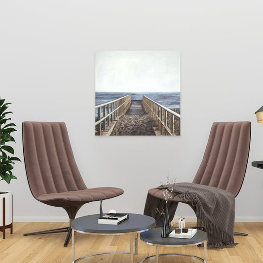 Relaxing Beach Marine Sea Blue Canvas - Home Decor Wall Art