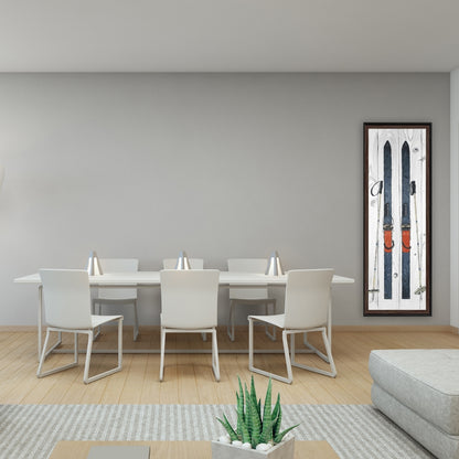 Blue Ski Vintage Framed Canvas | Home Decor Sports & Games