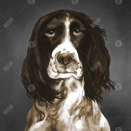 Brown English Springer Spaniel Canvas | Home Decor Wall Art