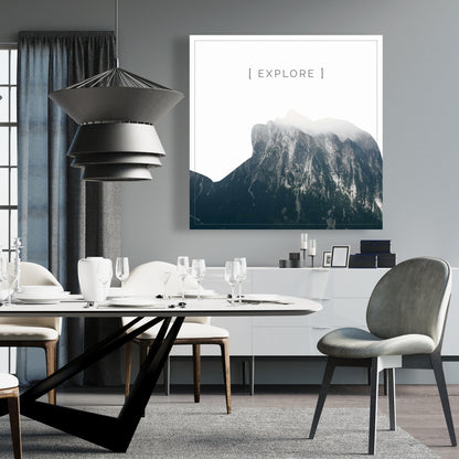 Explore Trees Scandinavian Livingroom Canvas - Home Decor