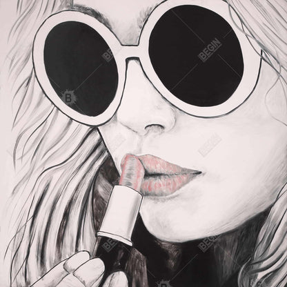 Incognito Figurative Canvas - Living Room Wall Art Decor