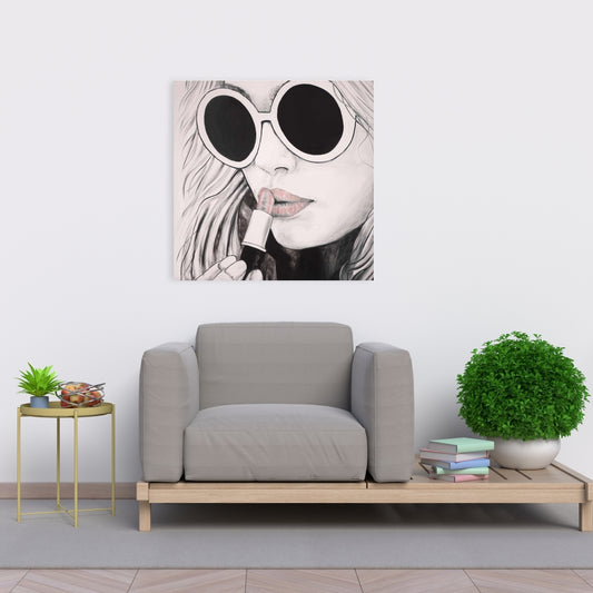 Incognito Figurative Canvas - Living Room Wall Art Decor