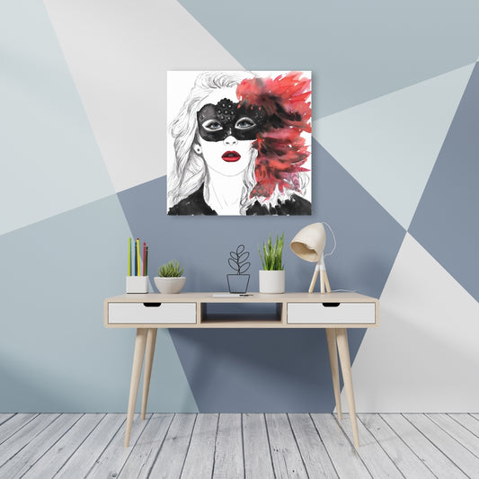 Bohemian Beauty Canvas | Masked Ball Home Decor Wall Art