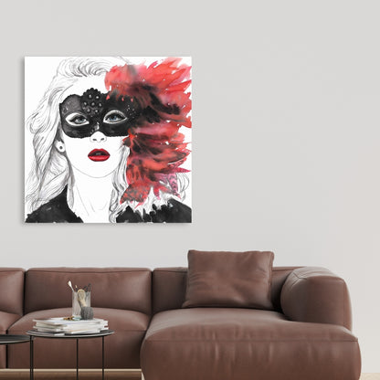 Bohemian Beauty Canvas | Masked Ball Home Decor Wall Art