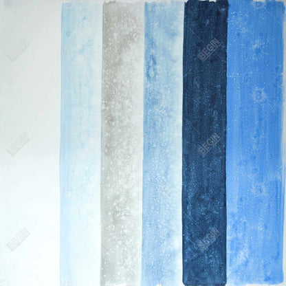 Blue Stripes Framed Canvas - Modern Home Decor Wall Art