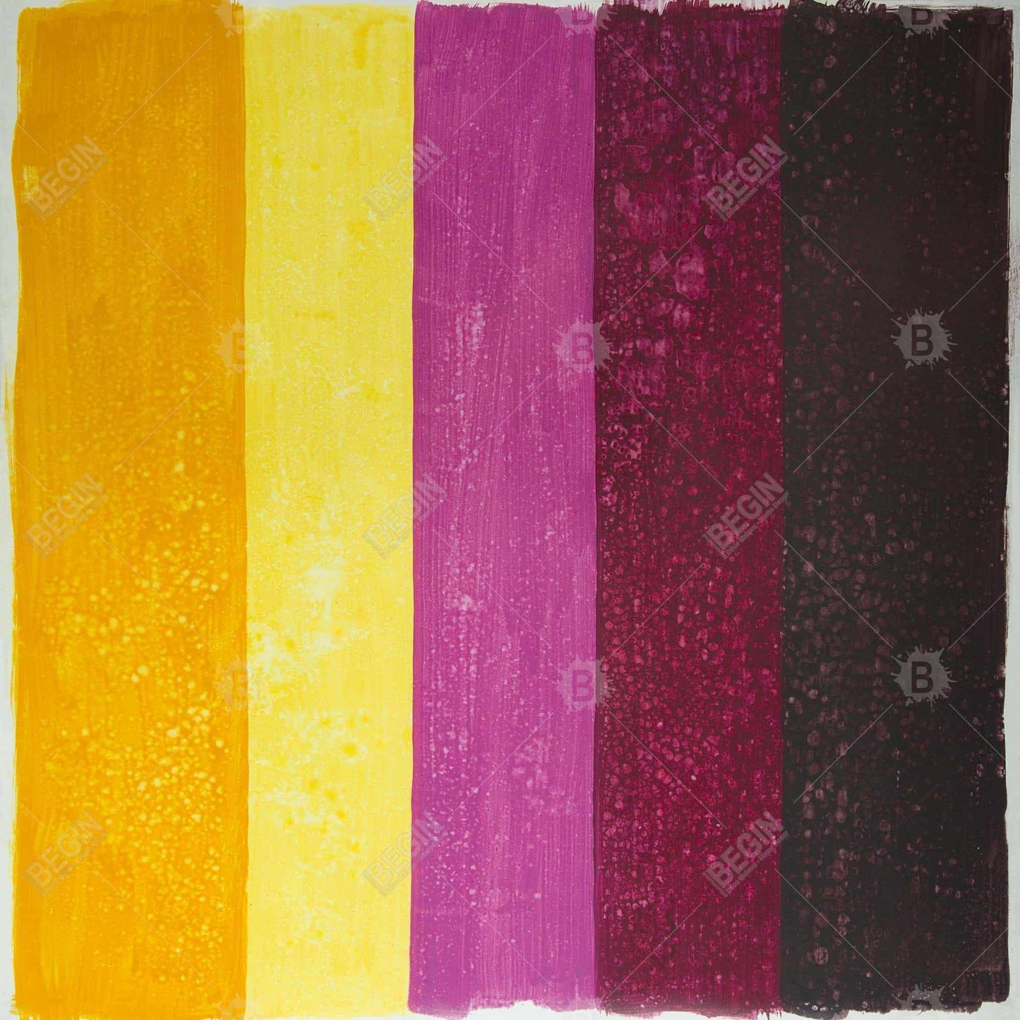 Toile encadrée abstraite Live Stripes | Décoration d'intérieur contemporaine