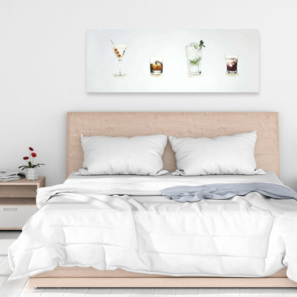 Vintage Cocktails Canvas | Home Decor Wall Art - Gastronomy