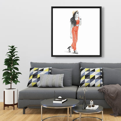 Toile de mode « Strike the Pose » | Décoration murale pour chambre