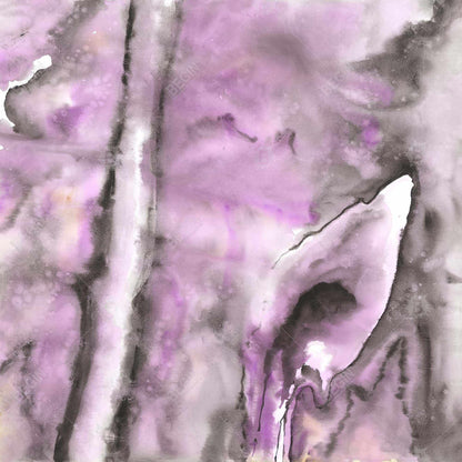 Toile encadrée « Formes abstraites violettes » | Décoration de chambre