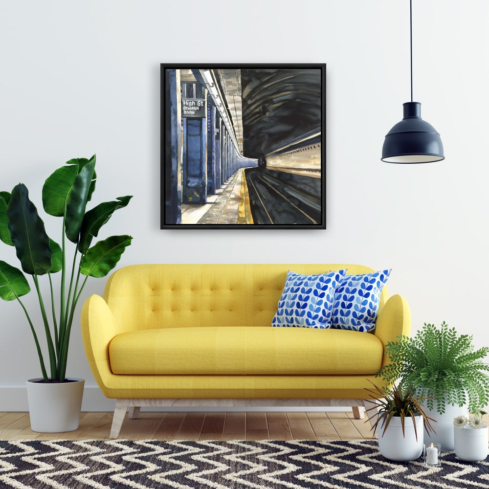 Toile industrielle du métro de New York | Décoration murale