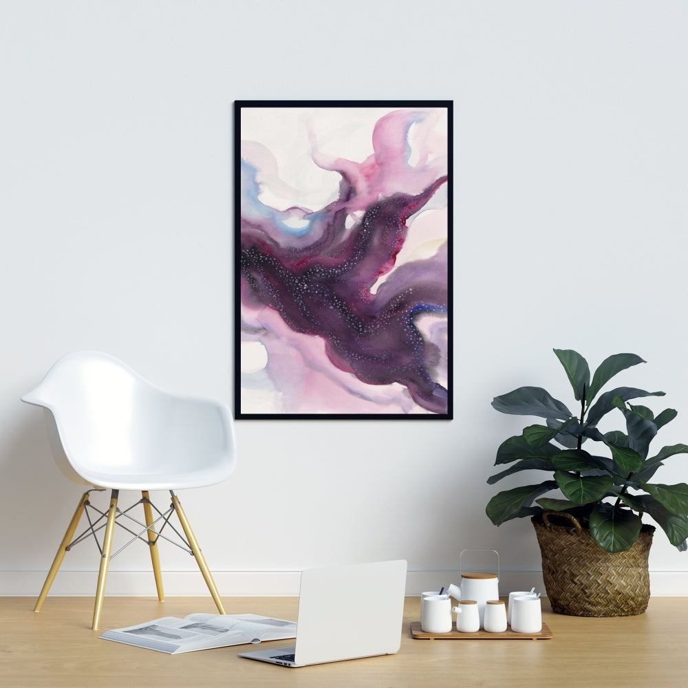 Milky Way Canvas | Purple Space Decor | Astronomy Spiritual Art