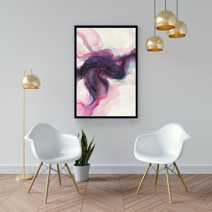 Toile encadrée Corps céleste | Décoration de chambre violette