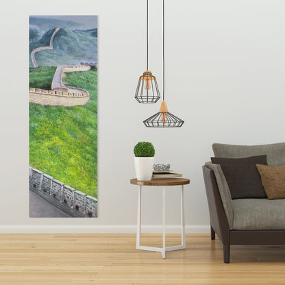 Great Wall of China Blue Canvas | Contemporary Home Decor