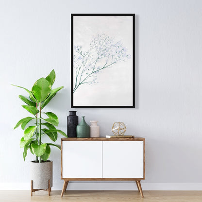 Minimalist Floral Canvas - Bouquet of Flowers Baby's Breath