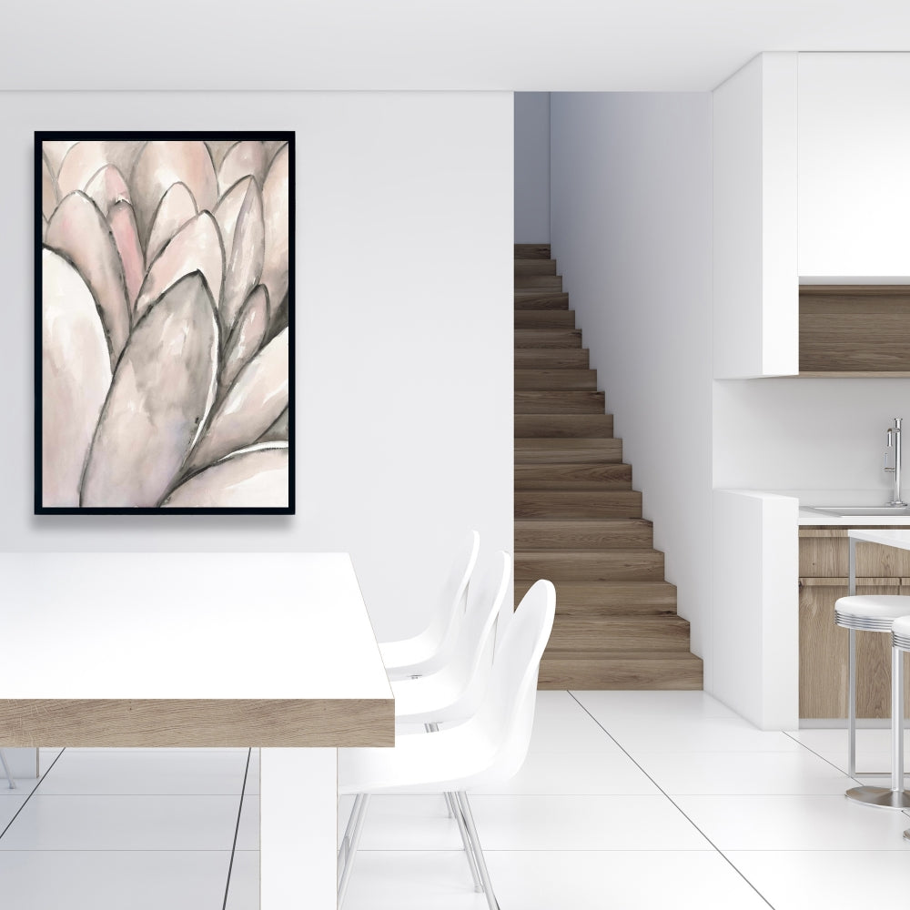 Blush Pink Flower Canvas | Bedroom Wall Art Home Decor