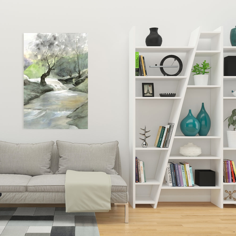 Oasis of Relaxation Canvas - Illustrative Landscape Home Decor