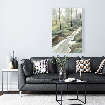 Waterfall Canvas - Trees Blue Landscapes | Home Decor Art