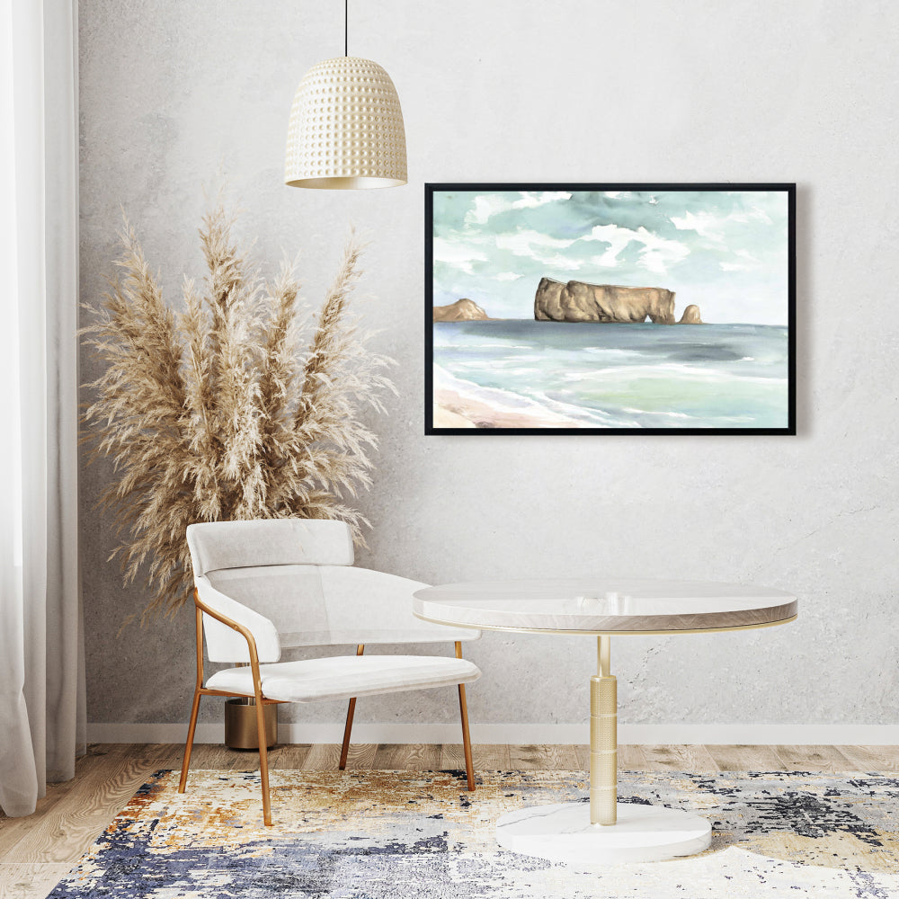Rocher Perce Marine Bedroom Canvas | Sea Framed Home Decor
