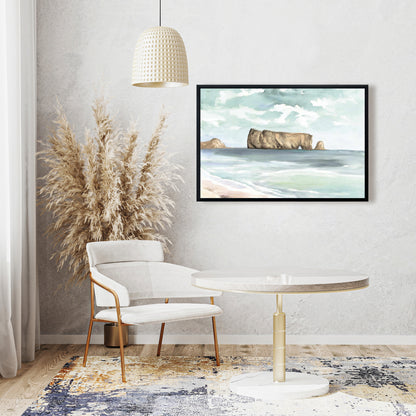 Rocher Perce Marine Bedroom Canvas | Sea Framed Home Decor