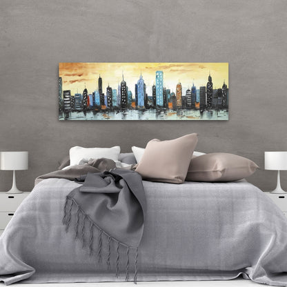 Skyline on Cityscape Canvas - Modern Home Decor Wall Art